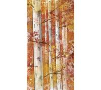 Boston International IHR - Servilletas de papel para invitados de 3 capas, para otoño, Halloween, Acción de Gracias, 16 unidades, abedul otoñal
