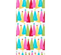 Boston International IHR - Toalla de invitados de 3 capas, para invierno, vacaciones, Navidad, 16 unidades, patrón de tontería