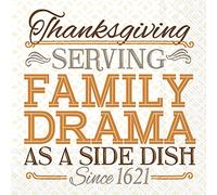 Boston International Rosanne Beck Otoño Halloween Acción de Gracias IHR Servilletas de papel de 3 capas, tamaño de cóctel de 20 unidades, sirviendo drama familiar