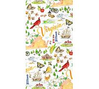 Boston International Rosanne Beck State Collection IHR - Servilletas de papel de 3 capas para invitados, 16 unidades, Virginia