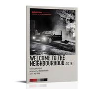 Boston Manor Welcome to The Neighbourhood, pinturas decorativas impermeables y resistentes a las manchas, para sala de estar, dormitorio, oficina, cuadros colgantes, marco libre, pósteres de alta