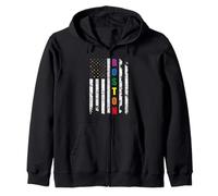 Boston Massachusetts LGBTQ Gay Pride Month USA Flag Rainbow Sudadera con Capucha