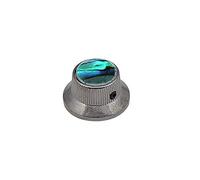 Boston - Pomo para mesa (con abalones), color negro y níquel