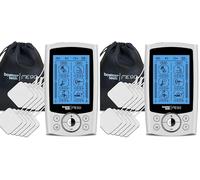 Boston Tech Electroestimulador Muscular ME90. TENS EMS. 2 Canales. 24 programas. 16 Niveles de Intensidad. Incluye 10 Electrodos. Alivio rápido y eficaz del Dolor (Paquete de 2)