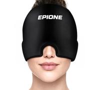 BOSTON TECH Gorro Migraña, Gel Frio Envolvente 360°, Antifaz Migraña Reutilizable con Terapia Frio/Calor, Alta Densidad Flexible, para Migraña, Sinusitis, Estrés y Dolores de Cabeza (Gorro N)