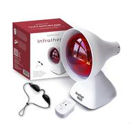 Boston Tech WE122 Lámpara de infrarrojos sobremesa fisioterapia dispositivo Termico potencia 200W alivio dolores y tensiones musculares 3 niveles de inclinación Temporizador y proteccion ocular.