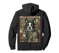 Boston Terrier Americano Caballero en Traje Vintage Sudadera con Capucha