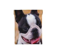 Boston Terrier Bokeh Perros Mascotas Boston Terrier, Squeeze Top Wallet Bolsa de Almacenamiento para Mujer Monedero pequeño Bolsa de Cambio