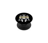 Boston Terrier Bostie Rap Old School Retro Streetwear 90 PopSockets PopGrip Adhesivo