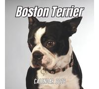 Boston Terrier Calendar 2026: 12 Months Organizer From January to December