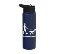 Boston Terrier Dad Stainless Steel Insulated Water Bottle
