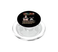 Boston Terrier Dog Dad Definition Funny Fathers Day PopSockets PopGrip para MagSafe