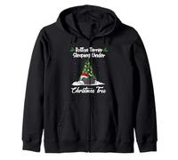 Boston Terrier My Dog Sleeping Under Christmas Tree Puppy Sudadera con Capucha