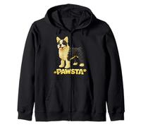 Boston Terrier Spaghetti Fideos Comida Italiana Cachorro Amor Sudadera con Capucha