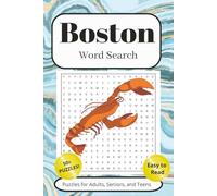 Boston Word Search Puzzle Book: Word Searches with Easy to Read Print about Boston, Cities, Travel, and More | 6x9 inches, 110 pages | 50+ Puzzles…Gift for Vacations, Holidays, and Free Time