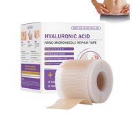 Bostore Hyaluronic Acid Nano Microneedle Repair Tape, Natural Nano Microneedle Patch, Long-lasting Silicone Scar Repair Tape for Men & Women (1PCS)