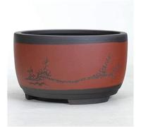 BOSUGE, Maceta de cerámica Vogue Maceta Maceta Redonda Grande Mediana y pequeña Planta de bonsái Macetas Decoración del hogar China for manualidades de bricolaje Cuenca de ventilación de estilo en for