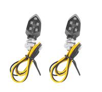 BosuLai 2 PCS Intermitentes Moto Homologados,E24 12V M8 5LEDs Cuentas MiNi Indicadores Universal para Motocicletas,Impermeables IP65,Para Motos De Calle y Scooters,Accesorios