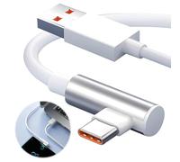 BosuLai Cable Xiaomi 120W, 2M 6A Cable USB C Carga Rapida 90 Grados para Xiaomi Redmi Note 13 12 Pro 12S 11 11S, Cable Cargador Turbo Tipo C para para Xiaomi 14 13 11 Lite 5G Pad 6 5 F6 X6 X5 X4