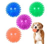 BosuLai Pelotas para Perros, Paquete de 4 Juguetes de Pelota Chirriantes para Perros Ø 6.5cm, Bola Interactiva para Perross Apta Perro Masticadores Agresivos, Perross Pequeños Medianos