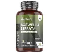 Boswellia Serrata 2000mg - 180 Cápsulas Veganas para 6 Meses de Suministro - Con 85% de Ácido Boswélico - Ingredientes de Origen Natural, Sin Estearato de Magnesio, Sin Gluten ni OGM