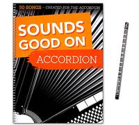 Bosworth Libro de canciones de acordeón - 50 canciones Created For The Accordion - Cancionero para acordeón con lápiz de piano