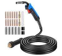 BOSYTRO Antorcha soldadura hilo MIG MAG 15AK de 5 M con Juego de 22 Accesorios para antorcha MIG, con Conector Europeo, 180A para Soldadura CO₂/Argón en Taller e Industria