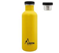 Bot. ac. inox Basic 1 L rosca acero - Amarillo
