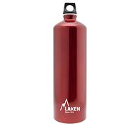 LAKEN Botella de Agua de Aluminio con Boca Estrecha - 1,5L, Rojo -Cantimplora Ligera y Reciclable Aislante para Niños - Perfecta para Gimnasio, Viaje y Deporte