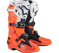 Alpinestars Tech 10 Enduro Botas de motocross, naranja/negro, Talla 7 (40,5)