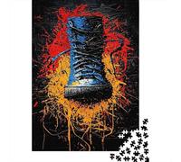 Bota Arte Graffiti Puzzle de 1000 Piezas Papel Puzzle para Adultos Relajación Decoración Hogar 52x38cm/1000pcs