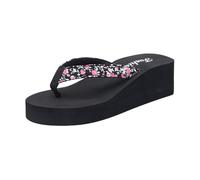 bota australiana niña 2024 Otoño platform sandals women Summer Ethnic Style Slippers Shoes Imitation Hemp Rope Bottom Outside Slipper Flat Holiday Z-248 Black 6