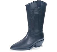 Bota Cowboy de Piel, con tacón Cubano - 52551705 para: Mujer Color: Negro Talla: 38