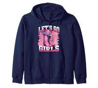 Bota Cowboy Western Cowgirl Pink Leopard Let's Go Girls Sudadera con Capucha