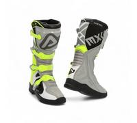 Bota Cross Acerbis X-Team - 43 - Amarillo Fluo, Gris, Negro - Hombre 43 Amarillo
