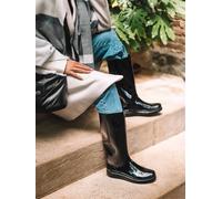 Bota de agua para mujer en goma con acabado brillante | CLERMONT 38 NEGRO