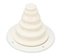 Bota de cable marino, bota de cable de pozo de motor de silicona universal, protección de dirección de aparejo para kayak de yate marino, 105 mm (White)