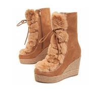 Bota De Cuña Para Mujer. Montevita Bottavita21 94004 Marrón