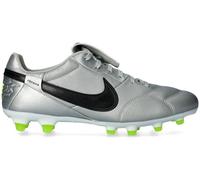 - Bota de fútbol The Nike Premier III FG, Unisex, Metallic Silver-Black-Volt, 9,5 USA