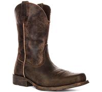Bota De Hombre Ariat Rambler Con Punta Cuadrada Western Antigua En Gris EU 41-46