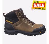 Bota De Seguridad De Cuero Para Hombre Caterpillar Marrón