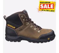 Bota De Seguridad De Cuero Para Hombre Caterpillar Marrón