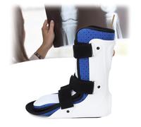 Bota de soporte for fracturas - Férula AFO corta for caída pie y tobillo, férula estabilizadora fijación con placa protección frontal(Right,EU35)