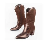 Bota De Tacón Para Mujer. Montevita Tejan8 100946