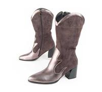 Bota De Tacón Para Mujer. Montevita Tejan8 100947