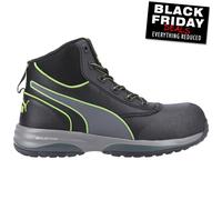 Bota De Trabajo ESD Rápida Media Para Hombre Puma Negra