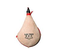 Bota de vino clásica de piel de cabra con interior de Pez Las Tres Z.Z.Z. (1,5 litros)