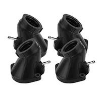 Bota del colector de admisión del carburador Piezas de carburador de motocicleta de plástico duradero de alta calidad para XVZ1300 Royal Star Tour Classic Deluxe Negro 4 piezas