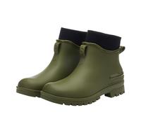 Bota genérica de goma corta ligera - Botas de lluvia para hombre y mujer, botas de fantasía impermeables antideslizantes al aire libre zapatos de trabajo cómodos zapatos casuales, verde, 43 EU