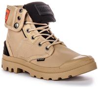 Bota Militar Para Mujer Palladium Baggy City Shell En Marrón Caqui UK 3 - 12